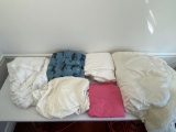 Lot of Bed Linens- Blankets, Sheets, Comforter