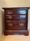 Antique Style 2 Drawer Nightstand