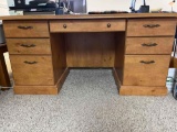 Double Pedestal Wooden and Composite Desk