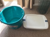 Heavy Duty Tub and Storage Tote with Lid.