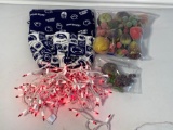 Penn State Zipper Bag, Frosted Fruit and String of Red Lights