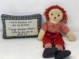 Raggedy Andy Doll and 