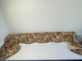 Floral Decorated Window Valance