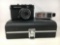 Vintage Olympus Trip 35mm Camera, Kako HS Flash and Hard Side Case