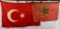 Turkish and Moroccan Flags