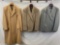 Camel Overcoat, Wool Tweed Blazer with Vest & Pants and 3 Piece Suit
