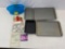 Baking Sheets & Pan, Cookie Cutters, Plastic Container, Dough Roller, Foil Wraps