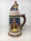 Ceramic Beer Stein with Figural Lid
