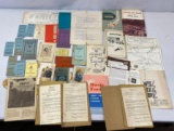 Large Vintage Ephemera Lot- Includes Report Cards, Maps, Bus Tickets, Religious Booklets, More