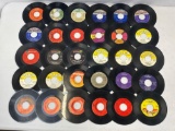 30 Vintage 45 RPM Vinyl Records