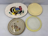 Turkey Platter and 3 Other Plates