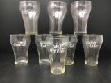 8 Coca-Cola Glasses