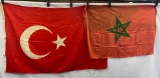 Turkish and Moroccan Flags