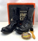 Corcoran Jump Boots, Size 9D, with Box, Boot Polish and Brush