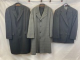 2 Men's Overcoats and Man's Bill Blass Select Suit