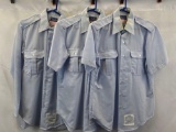 3 Men's USAF Citadel Shirts- 2 Short Sleeved, One Long Sleeved