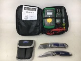 Greenlee Digital Multimeter with Case, Kobalt Box Cutter and Folding Knife with Case