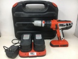Black & Decker Fire Storm Drill with Batteries, Charger & Case