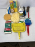 Cleaning Brushes, Replacement Mop Refills, Dust Pan and Wax/Polish Applicators