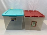 2 Storage Totes with Lids- One is Sterilite