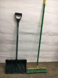 Snow Shovel and Push Broom