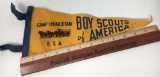 Boy Scouts of America Camp Chiquetan Pennant, Vintage