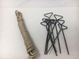 Rope and Tent Stakes