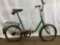 Green Vintage TMS Folding Bicycle with Bell