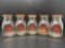 5 Hertzler's Dairy 1/2 Pint Cream Bottles with Lids