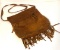 Vintage Deer Hide Hunting Bag with Fringe