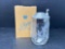 Avon Etched Glass Stein with Pewter Lid and Box