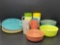 Gothamware Plastic Dinnerware, Raffinware Cups and Sterilite Bowls & Lids