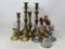 Candlesticks, Brass and Pewter