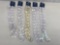 5 Packs of 9Ft. Star Garland- 4 White, One Gold- All New