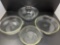 Pyrex Pie Plate, 2 Mixing Bowls and Serving Dish