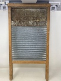 Antique Victor Wood & Metal Washboard