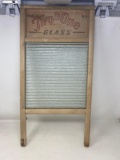 Two-in-One Wood & Glass Washboard