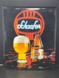 Framed Schaefer Beer Poster