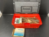 Plastic Tool Box with Contents