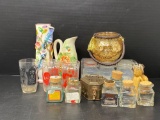 Vintage Type Collectibles and Glassware Lot