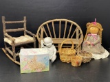 Rustic Type Stick Craft Doll Chairs and more.