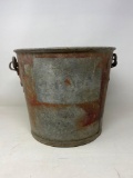 Vintage Galvanized Bucket with Handle