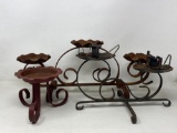 Wrought Iron Candle Holders