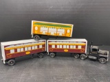 Winross Tractor with Double Trailer & Extra Trailer- Strasburg Railroad