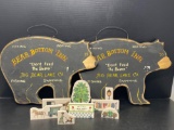 2 Bear Bottom Inn Signs, Small Cat's Meow Type Pieces- Lancaster/Amish Related