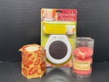 Sensible Aroma Candle Warmer (New), Pfaltzgraff Floating Candles, Gold Canyon Candle