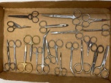 Grouping of Small Scissors- Embroidery, Hemostats, Child's & More