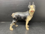 Molded Cast Iron Terrier Dog Doorstop, Hubley Type