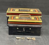Vintage, 2 Tin Boxes with Keys 