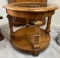 Wood & Glass Top Occasional Table